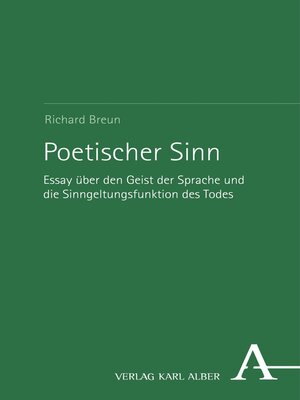 cover image of Poetischer Sinn